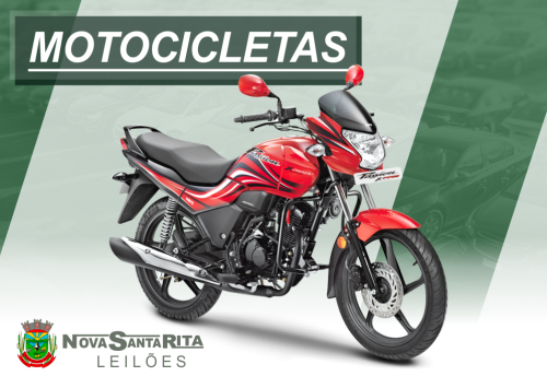 <center><big><b>LEILÃO de MOTOCICLETAS</b></center> <center></big>Recuperados de Financiamento<br></center>